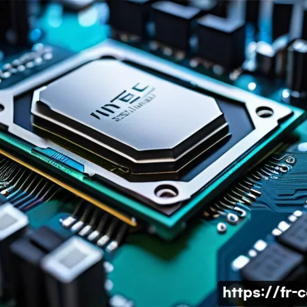 컴퓨터 메인보드 칩셋 종류와 차이점 - A detailed close-up of a modern computer motherboard showcasing a high-end Intel Z690 chipset. The i...