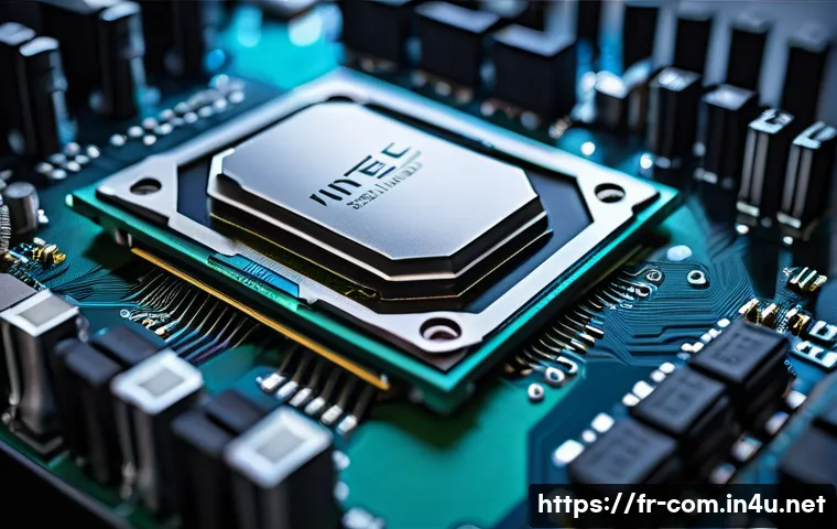 컴퓨터 메인보드 칩셋 종류와 차이점 - A detailed close-up of a modern computer motherboard showcasing a high-end Intel Z690 chipset. The i...